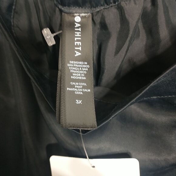 NWT Athleta CALM COOL LOUNGING RELAXING SLEEP PANT,BLACK SIZE 3X #988501 Y0320H. - Picture 2 of 8